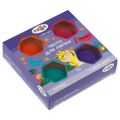 Pasta de modelat GAMMA Malis, 4 culori aprinse, 240gr 