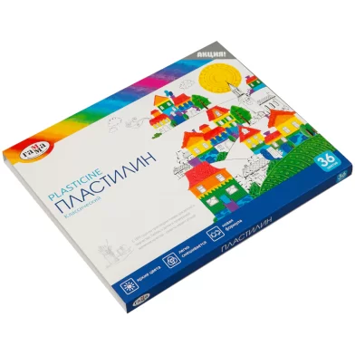 Plastilina GAMMA Clasic 36 culori, 720gr, cu cutitas