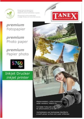 Hirtie foto TANEX A4, 150g/m2, 100 foi, lucioasa