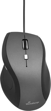 Mouse MediaRange Optical 5 button, negru-gri