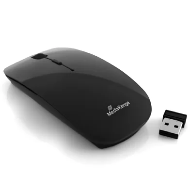 Mouse MediaRange Wireless 3 button, negru