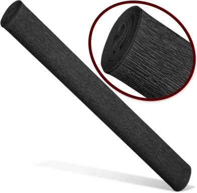 Бумага креповая INTERDRUK Premium 50x200см, черная