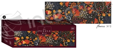 Puzzle INTERDRUK "Flowers 2", panoramic, 1000 elemente