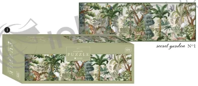 Puzzle INTERDRUK "Secret Garden 1", panoramic, 1000 elem