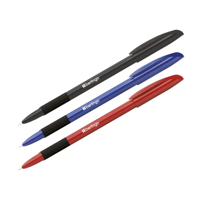 Pix BERLINGO Metallic Pro, grip, 0.7mm, albastru