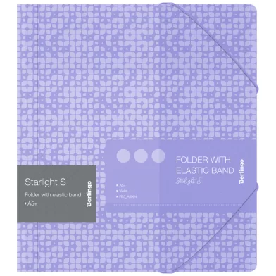 Mapa plastic cu elastic BERLINGO Starlight A5+, violet