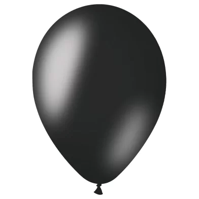 Baloane MESHU, 30 cm, metalic, negru, 50 bucati