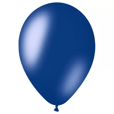 Baloane MESHU, 30 cm, metalic, albastru, 50 bucati