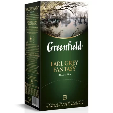 Чай GREENFIELD Earl grey, 25 пакетиков по 2 г