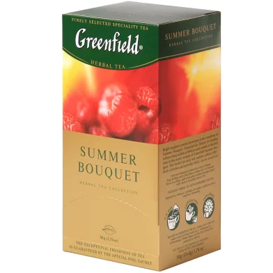 Чай GREENFIELD Summer Bouquet, 25 пакетиков по 2 г