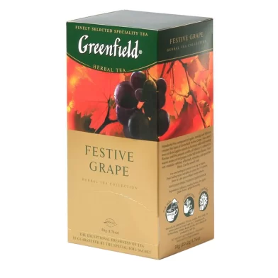 Чай GREENFIELD Festive Grape, 25 пакетиков по 2 г