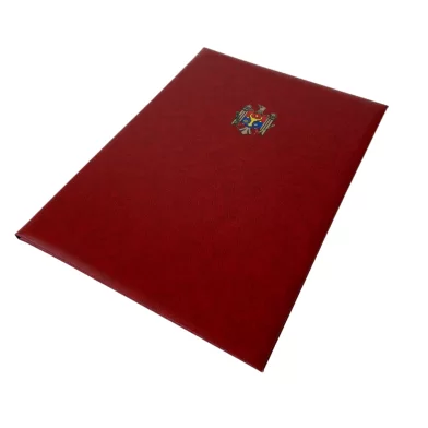 Mapa de adrese cu stema RM A4 Premium, bordo