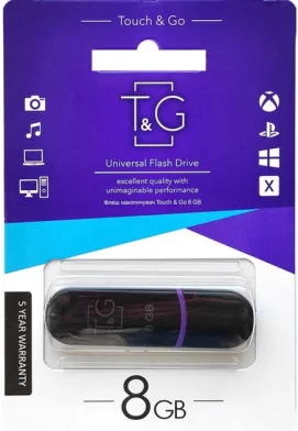 Flash USB2.0 T&G 012, 8 GB, negru
