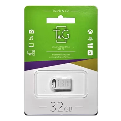 Flash USB2.0 T&G 105 Mini, 32GB, metal argintiu