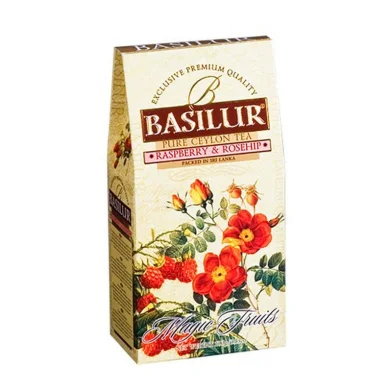 Ceai BASILUR Rasperry&Risehir Fruits, infuzie, 100gr