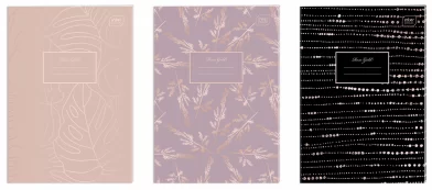 Caiet INTERDRUK Gold Rose A4, 60 foi, matematica