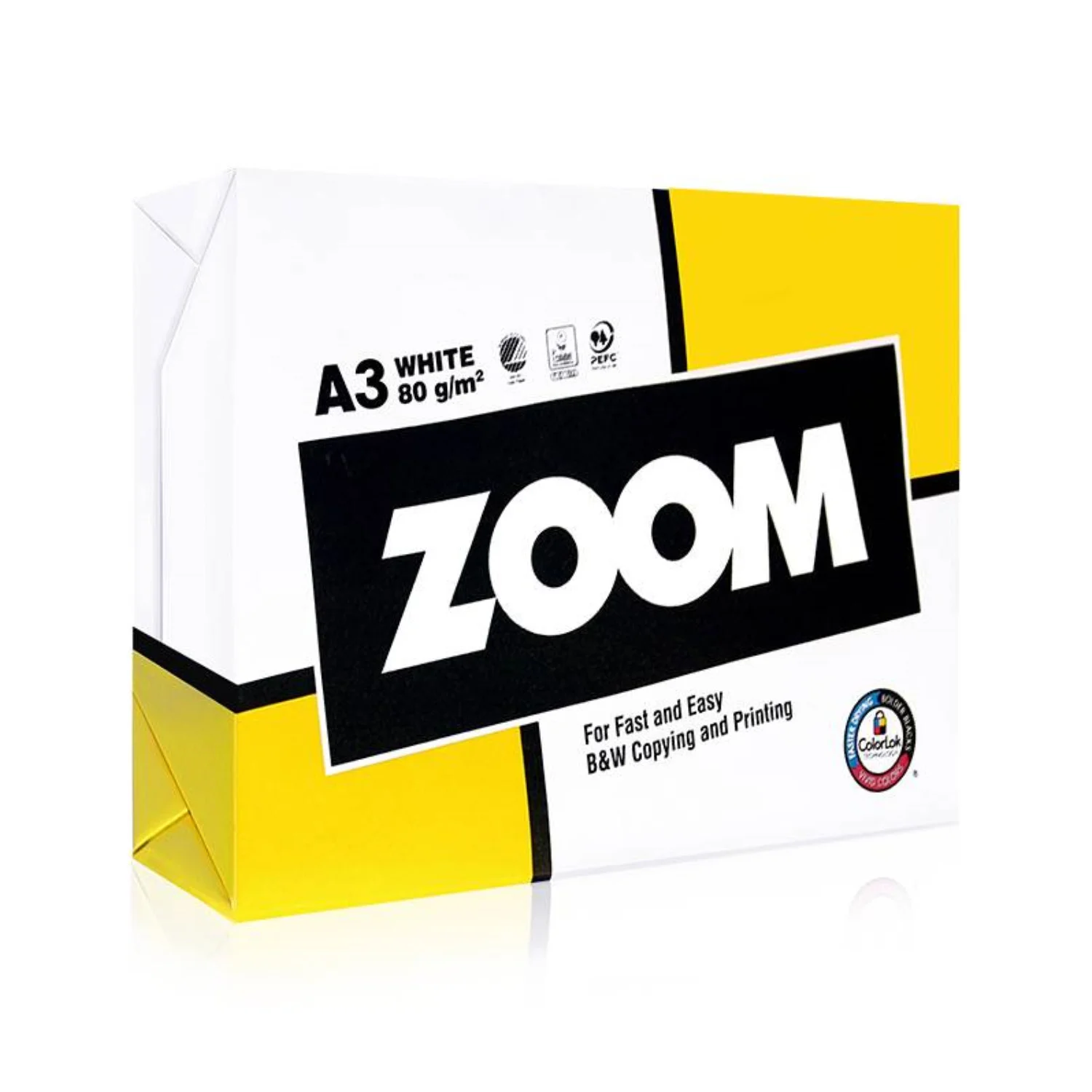 Hartie ZOOM A3, 80g/m2, 500 foi, clasa C+