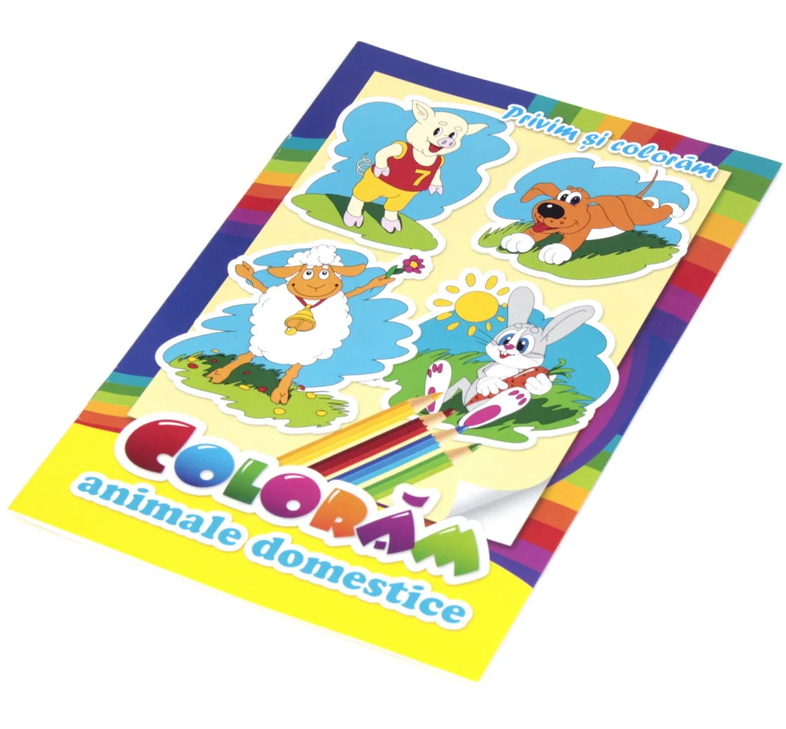 Carte de colorat Coloram Animale domestice