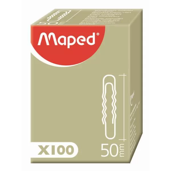 Agrafe MAPED ondulate, 50mm, 100 bucati