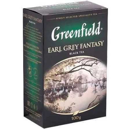 Чай GREENFIELD Earl Grey, листовой, 100г 