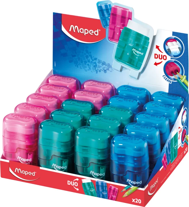 Ascutitoare MAPED Connect Duo, cu container, dubla