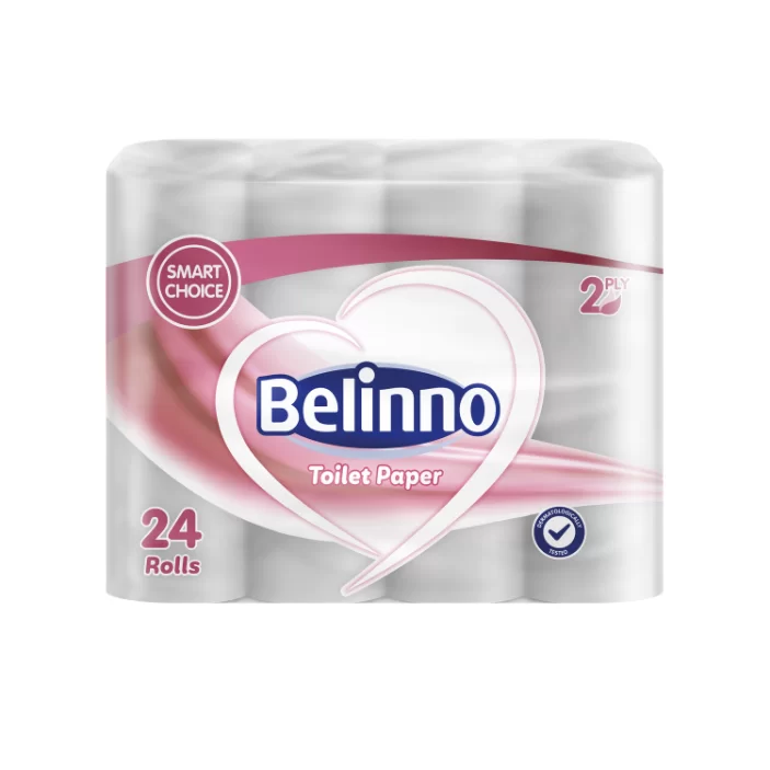 Hartie igienica BELINNO 2 straturi, 18.45m, 24 role