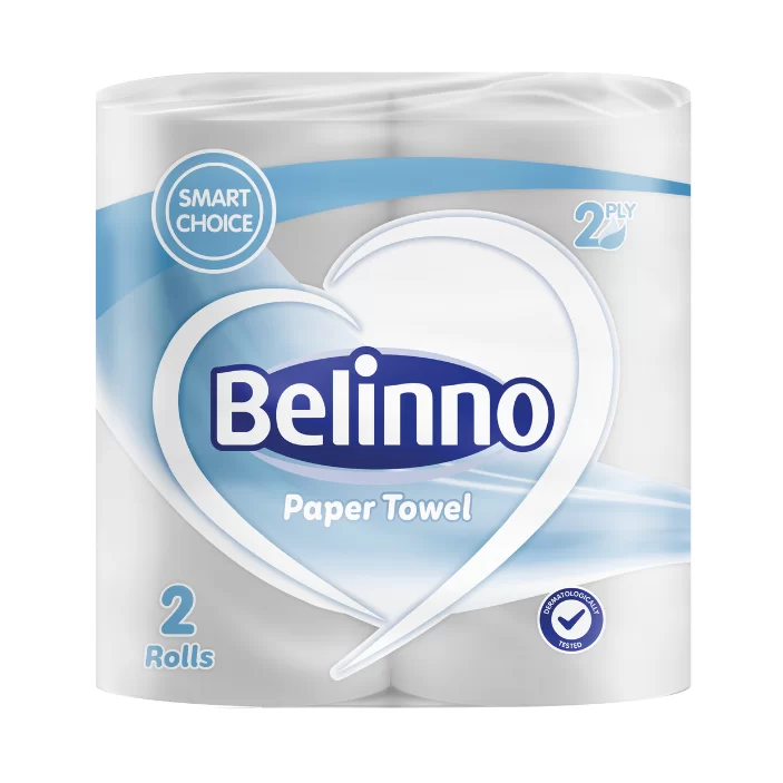 Prosop din hartie BELINNO, 2 straturi, 12.3m, 2 role