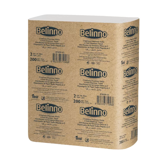 Prosop din hirtie BELINNO ZZ, 2 str., 200 foi