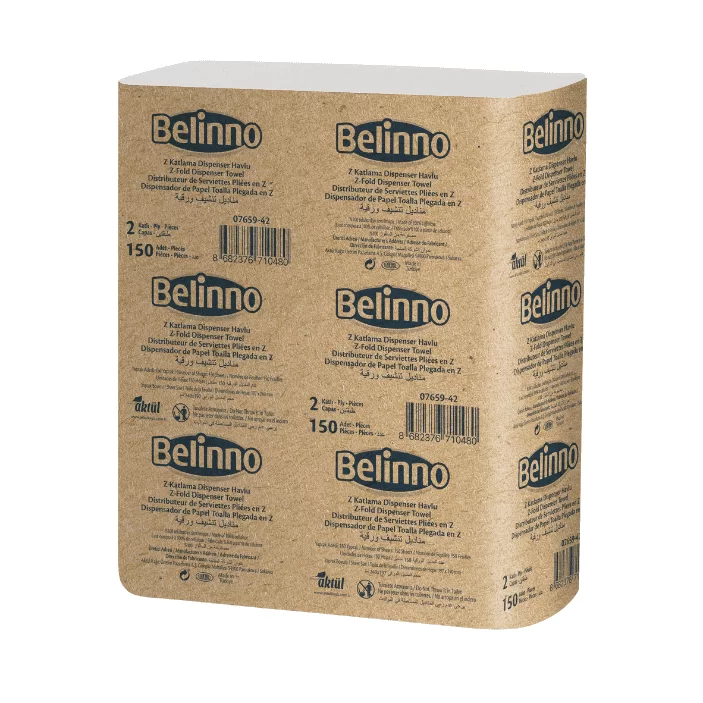 Prosop din hirtie BELINNO ZZ, 2 str., 150 foi