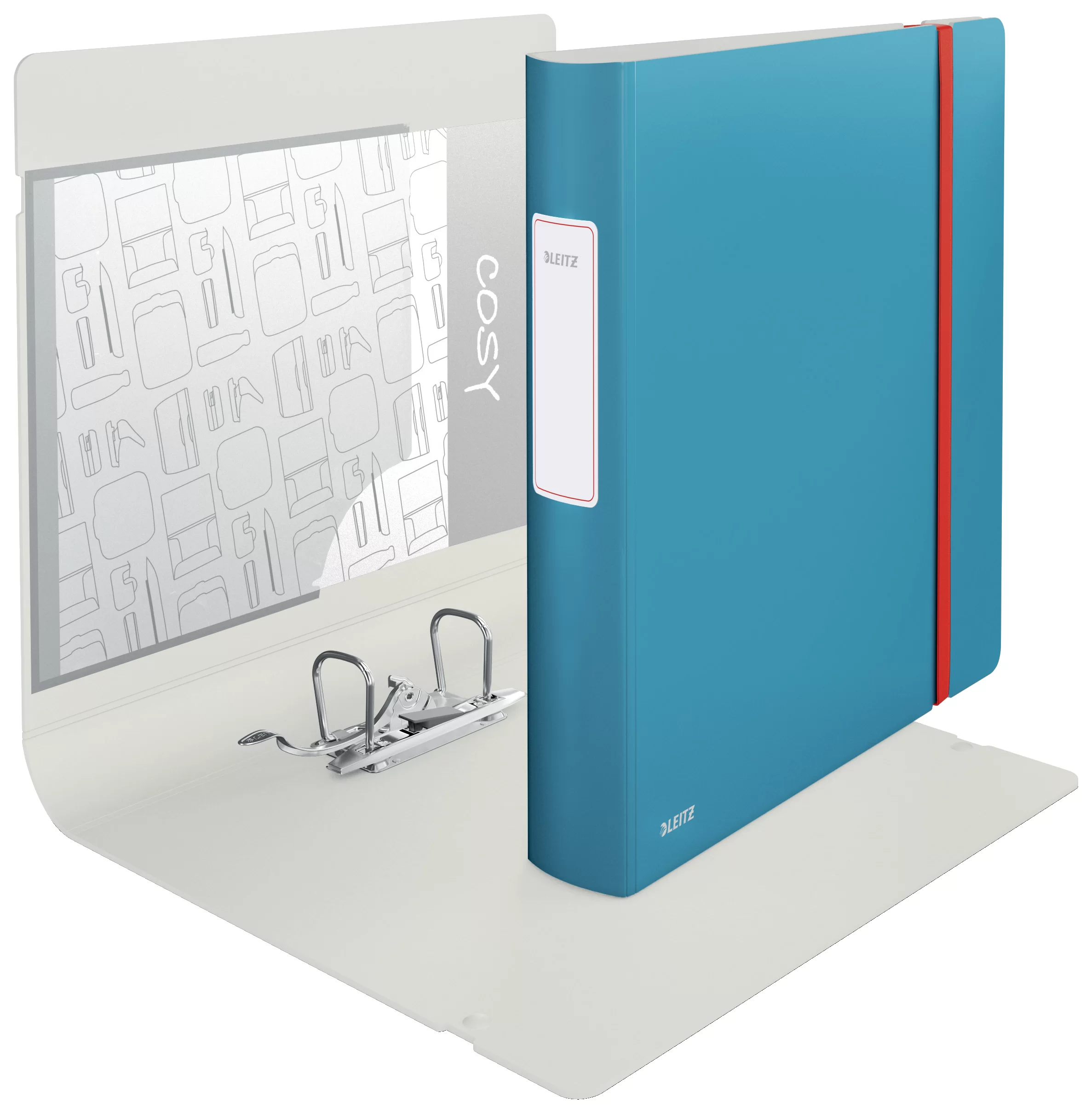 Biblioraft LEITZ Active Cosy А4, 65mm, albastru