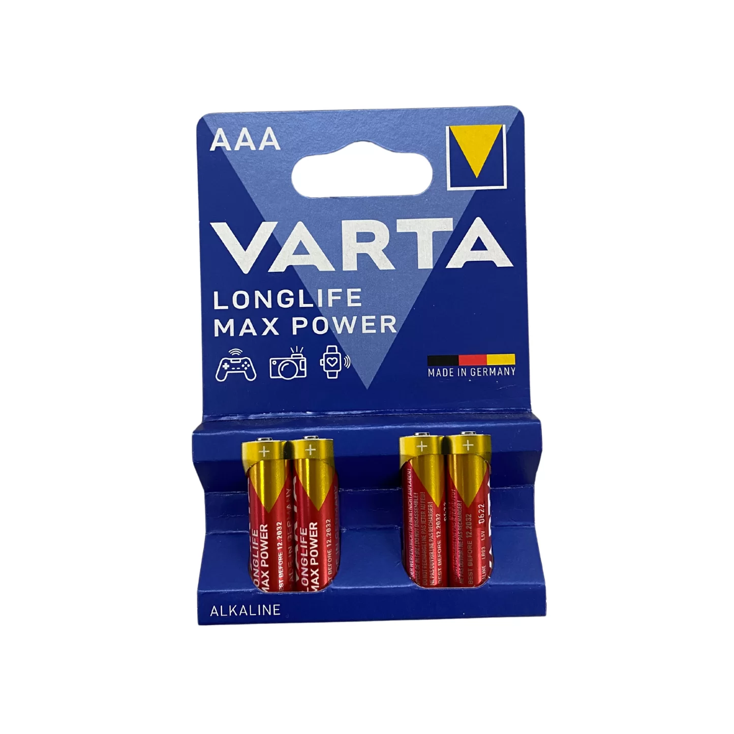 Baterie VARTA Longlife Max Power AAA, 4 bucati, blister