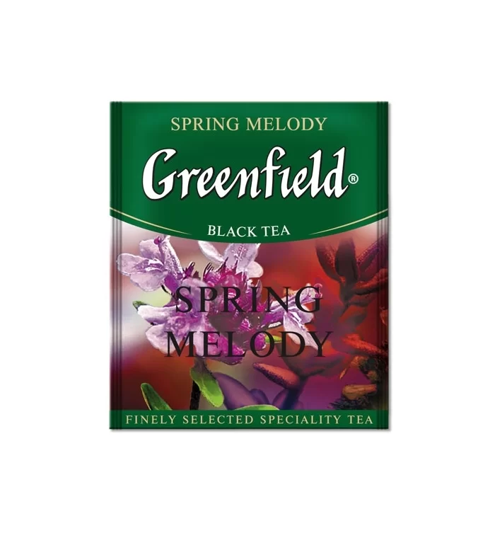 Чай GREENFIELD Spring Melody, 100 пакетиков по 2 г, к/у