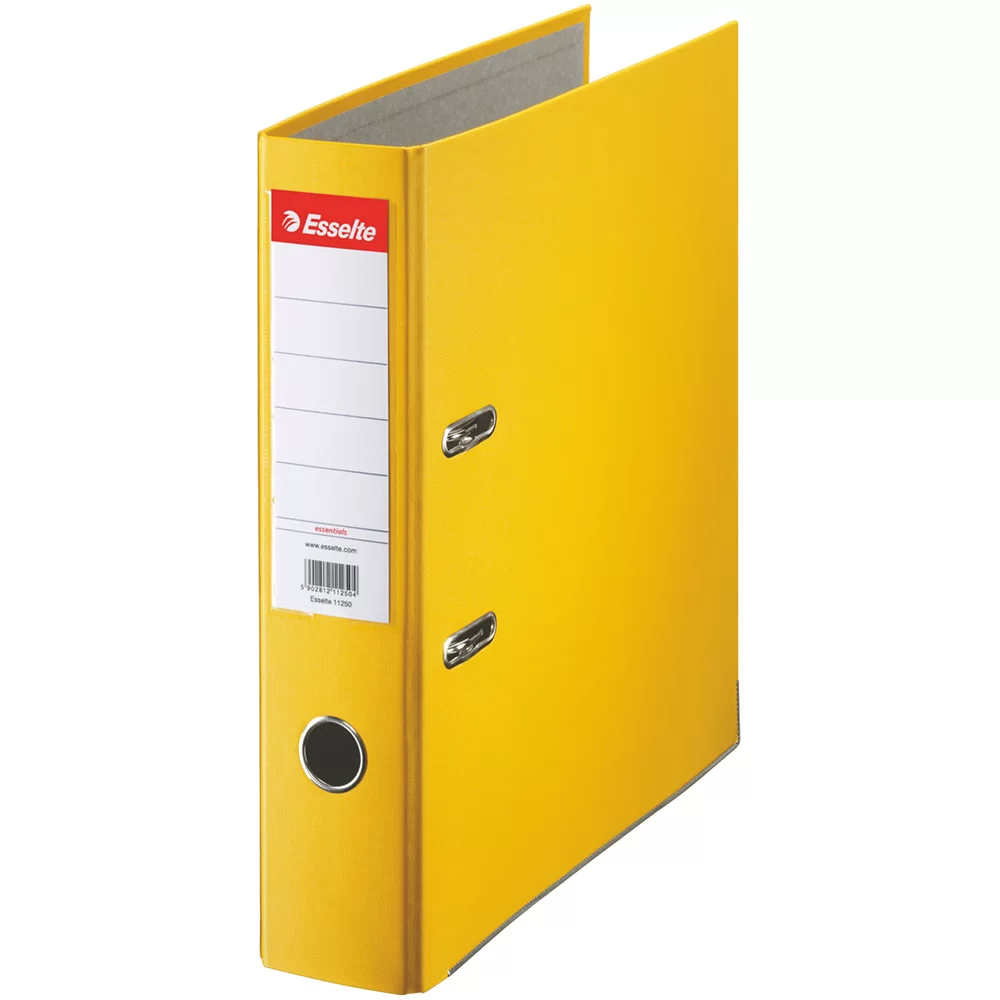 Biblioraft ESSELTE Economy A4, 75mm, PP, galben