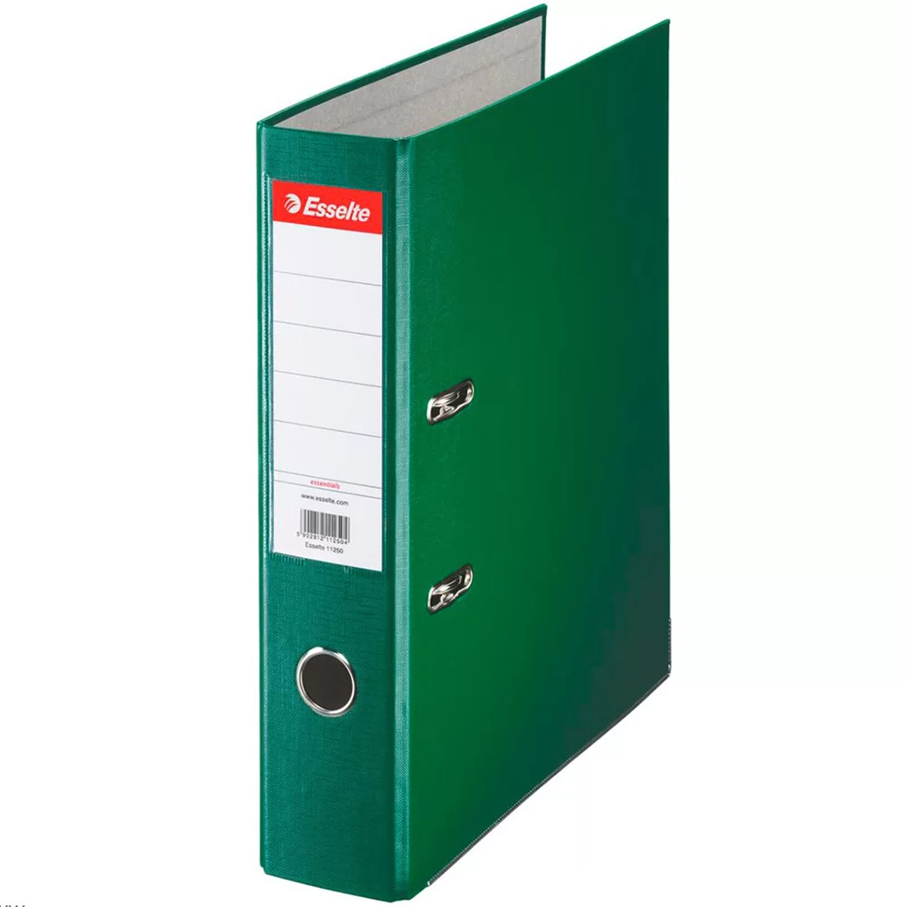 Biblioraft ESSELTE Economy A4, 75mm, PP, verde