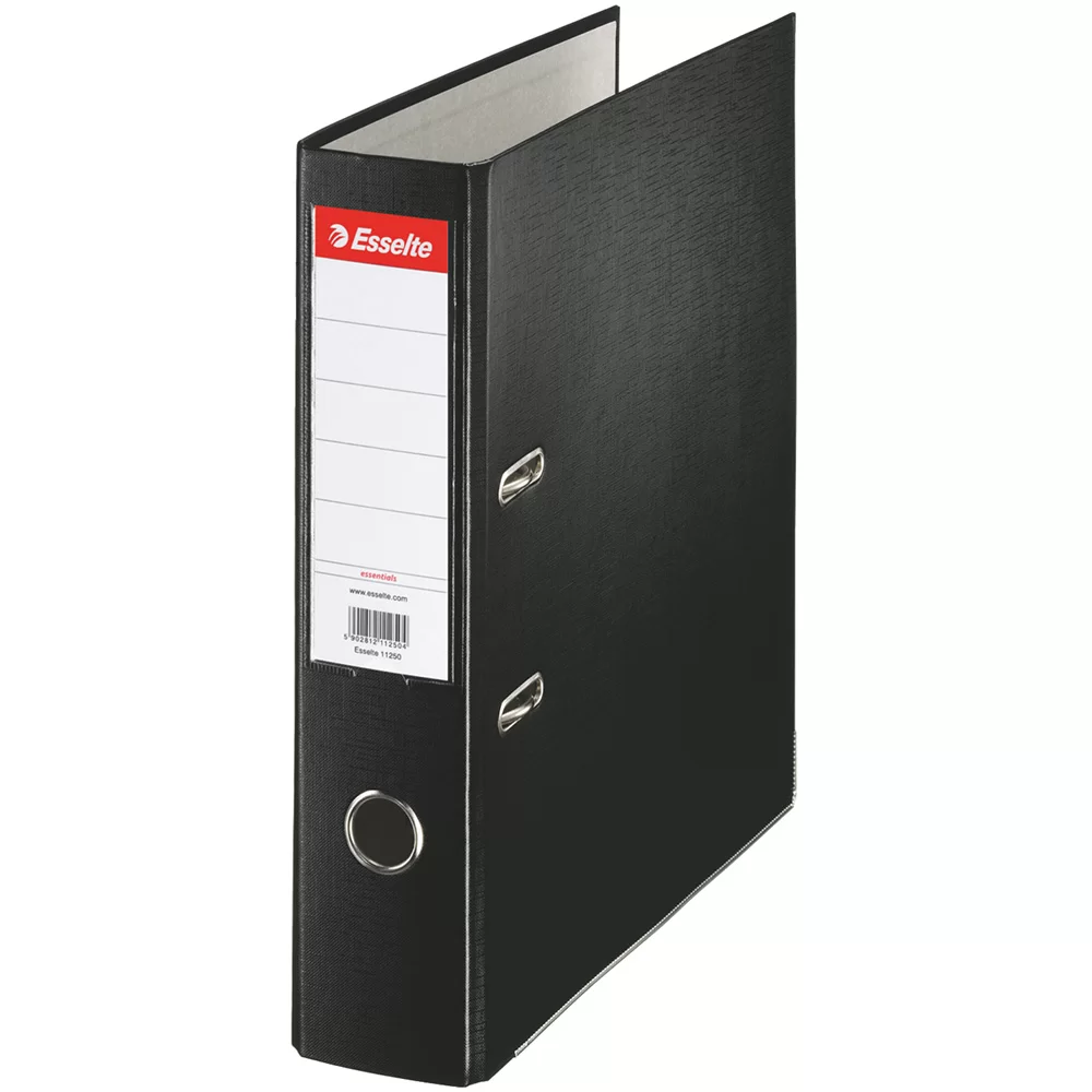Biblioraft ESSELTE Economy A4, 75mm, PP, negru