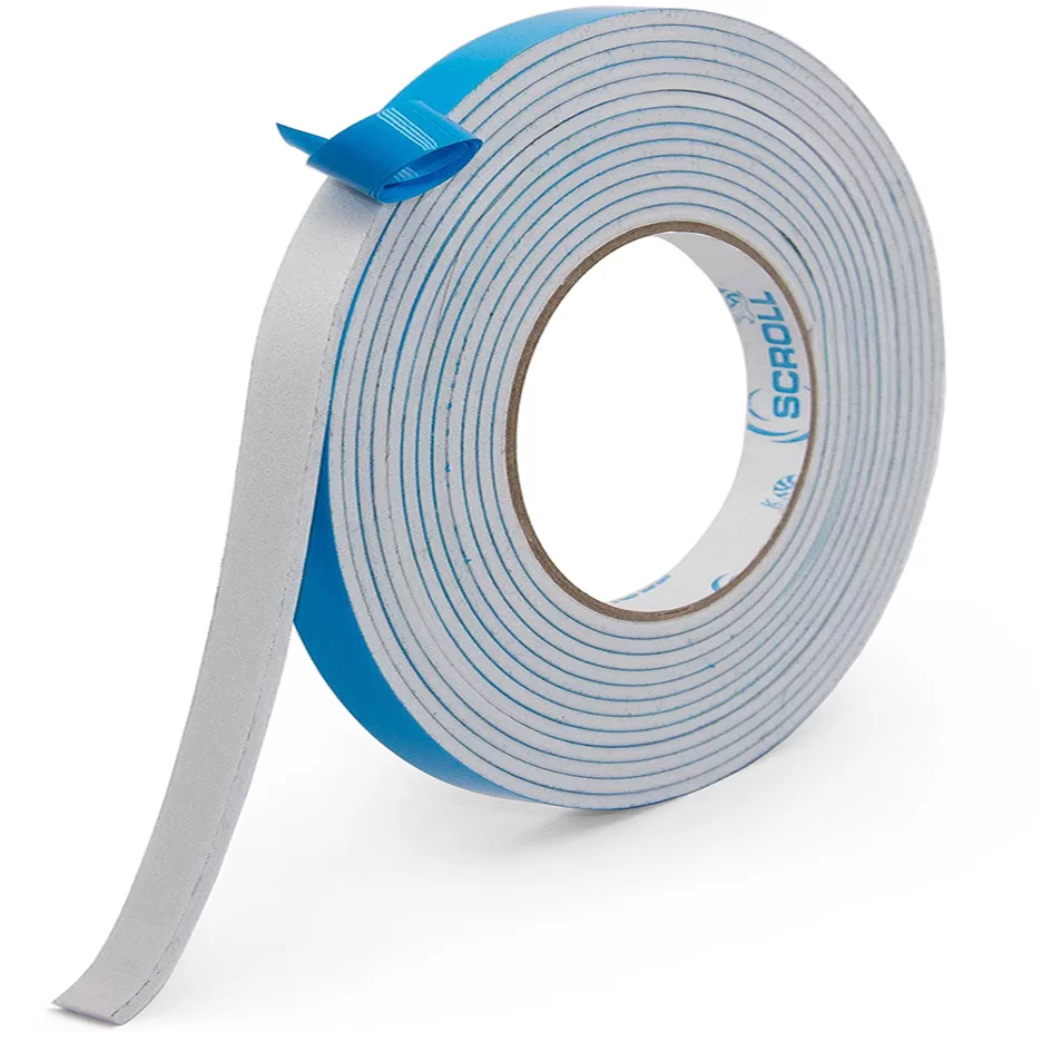 Banda dublu adeziva SCROLL 18mm x 5m, spongioasa