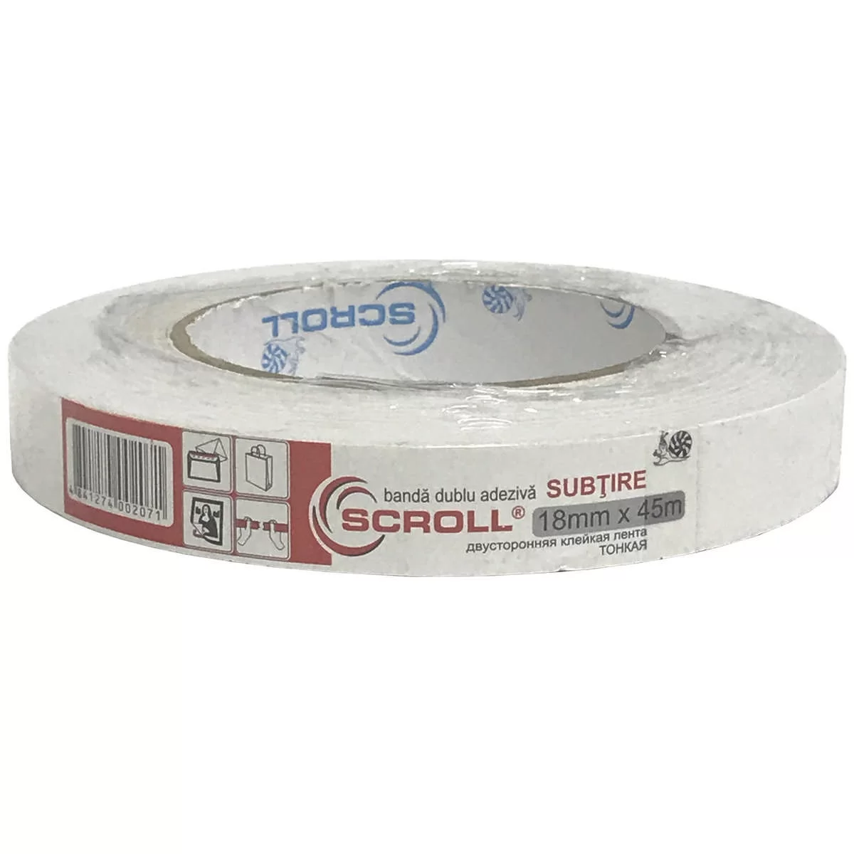 Banda dublu adeziva SCROLL 18mm x 45m