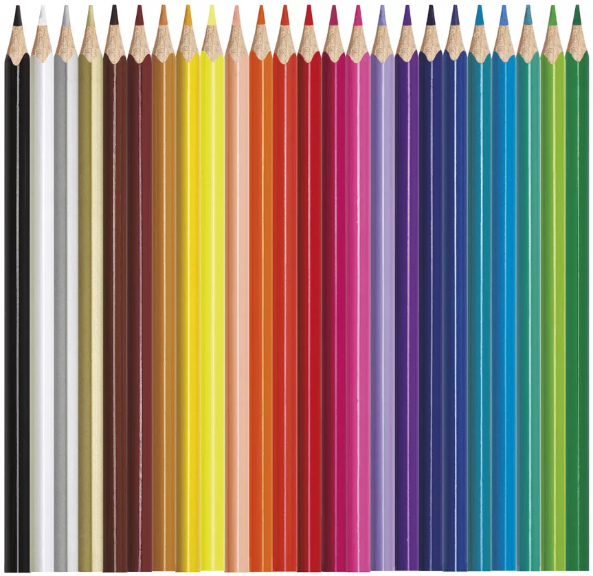 Creioane colorate MAPED Star, 24 culori