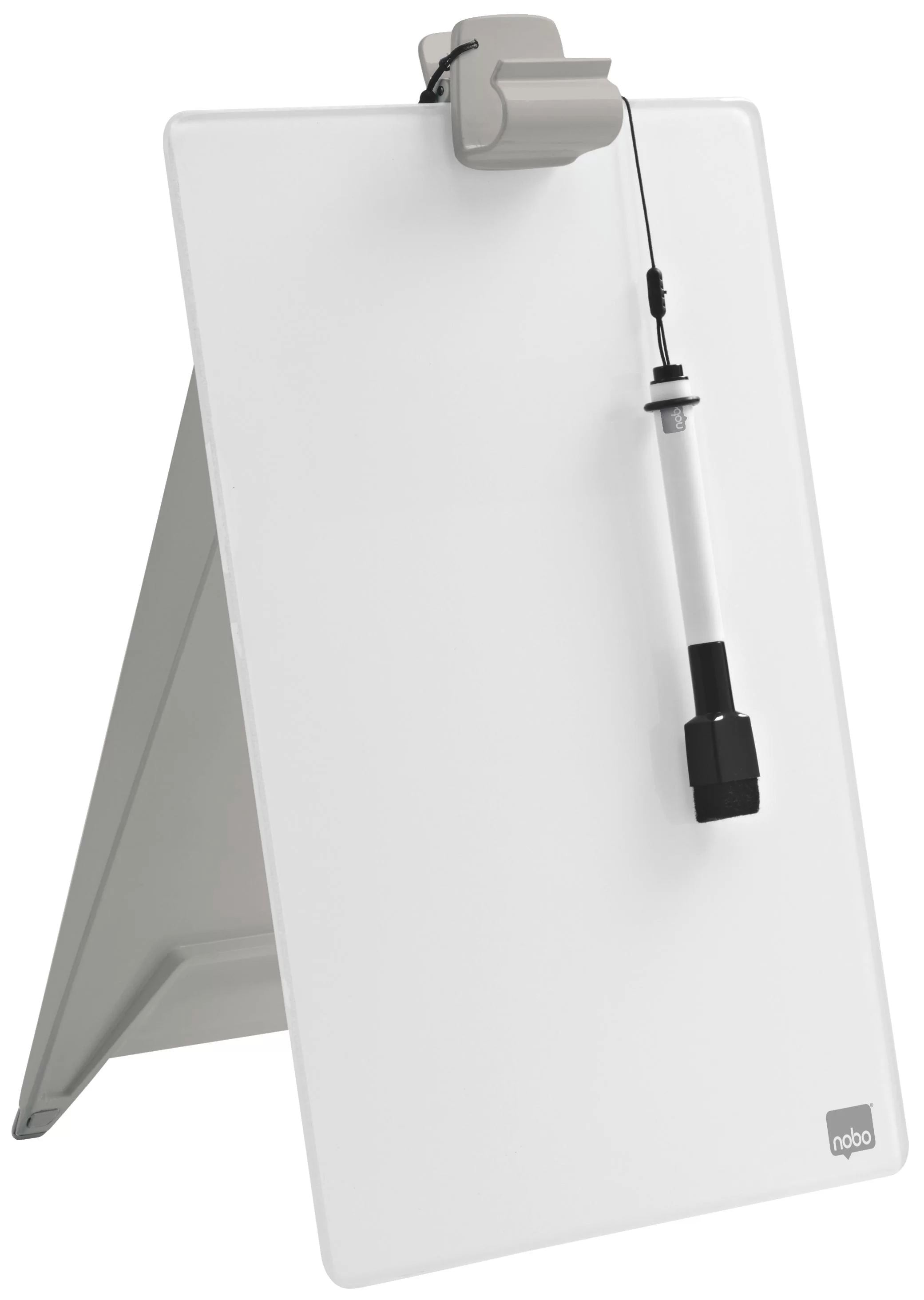 Tabla din sticla NOBO Pro A4, p-u birou, alba