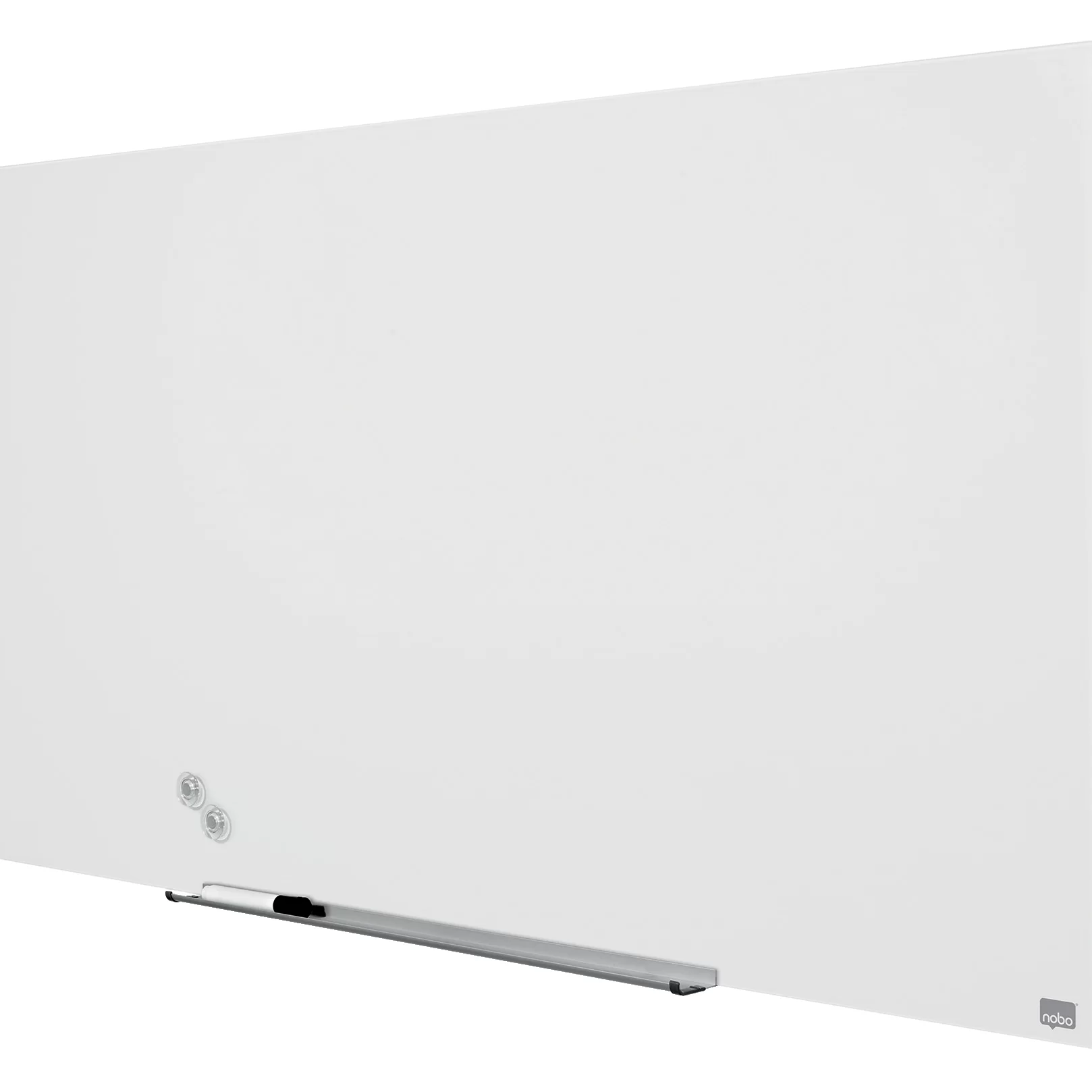 Tabla conferinta din sticla NOBO Pro 126x71cm alba