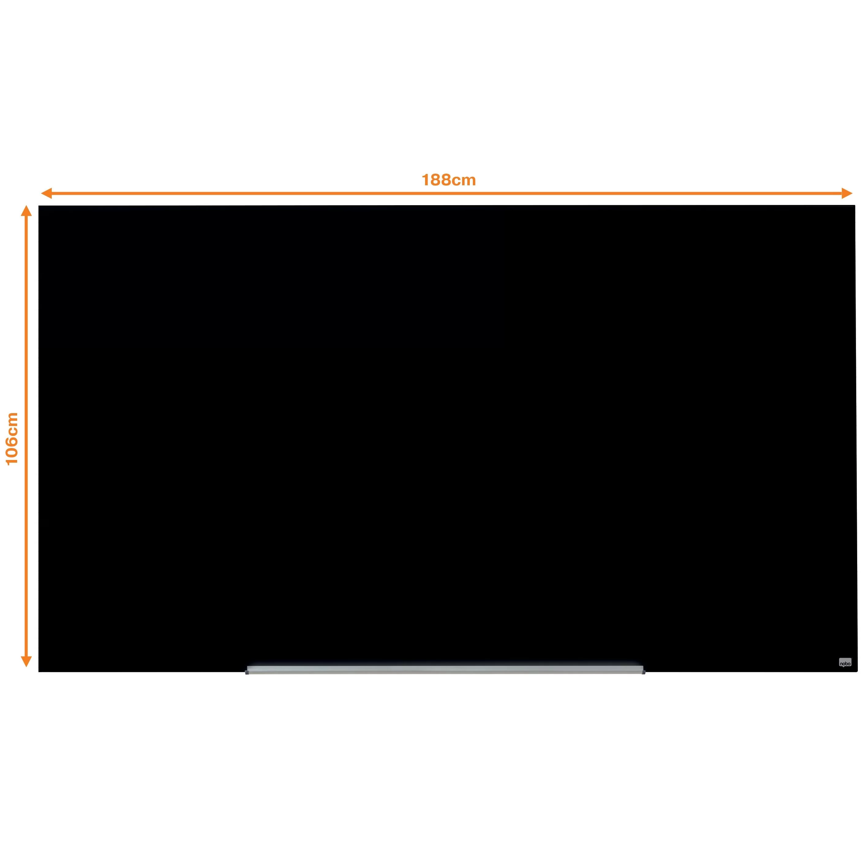 Tabla conferinta din sticla NOBO Pro 190x100cm neagra