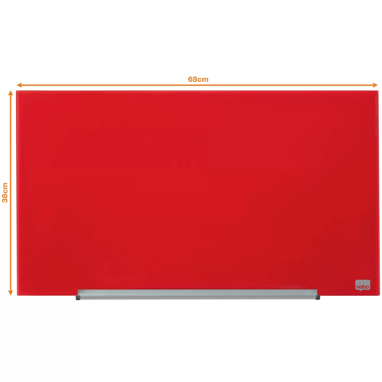Tabla conferinta din sticla NOBO Pro 68x38cm rosie