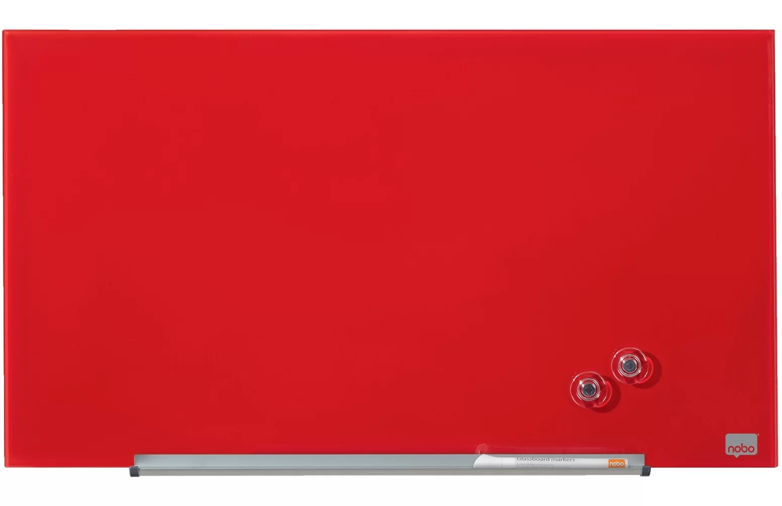 Tabla conferinta din sticla NOBO Pro 68x38cm rosie