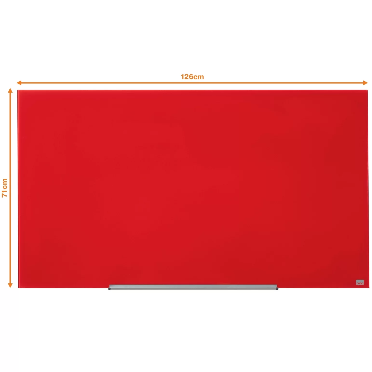 Tabla conferinta din sticla NOBO Pro 126x71cm rosie
