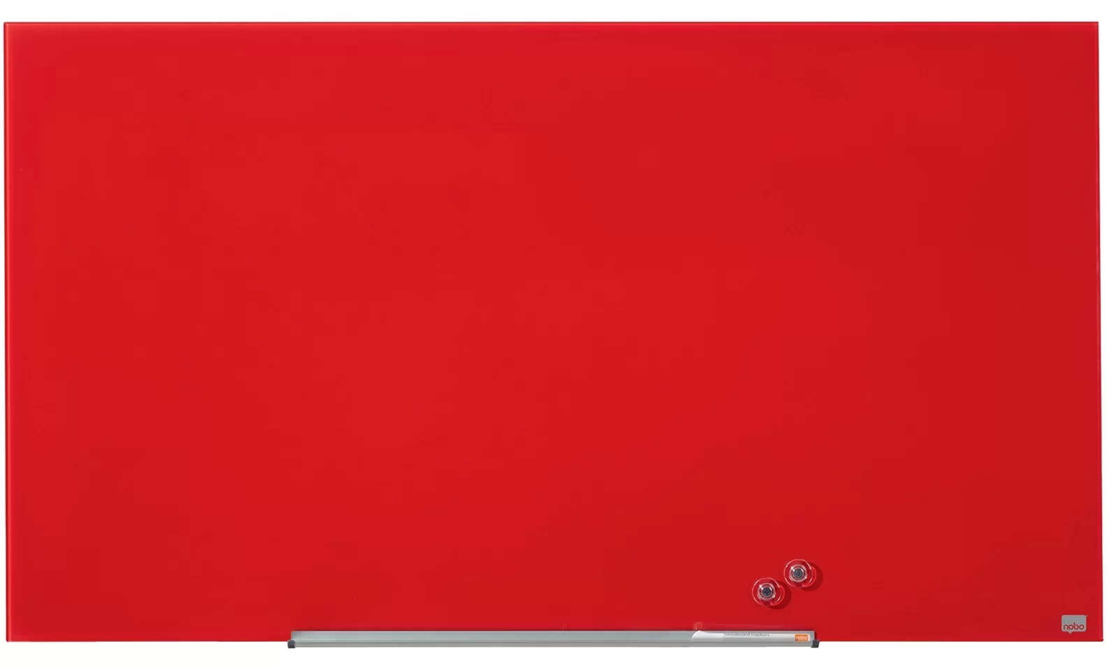 Tabla conferinta din sticla NOBO Pro 126x71cm rosie