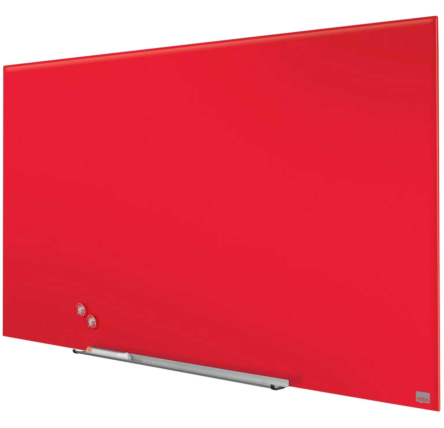 Tabla conferinta din sticla NOBO Pro 126x71cm rosie