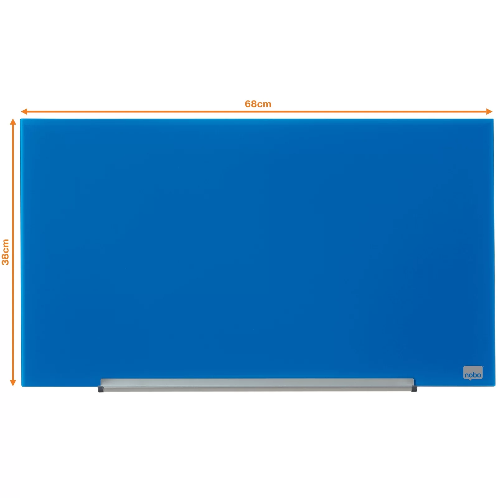 Tabla conferinta din sticla NOBO Pro 68x38cm albastra