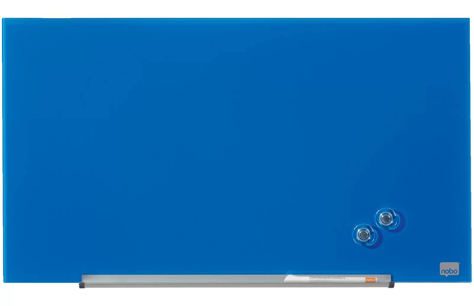 Tabla conferinta din sticla NOBO Pro 68x38cm albastra
