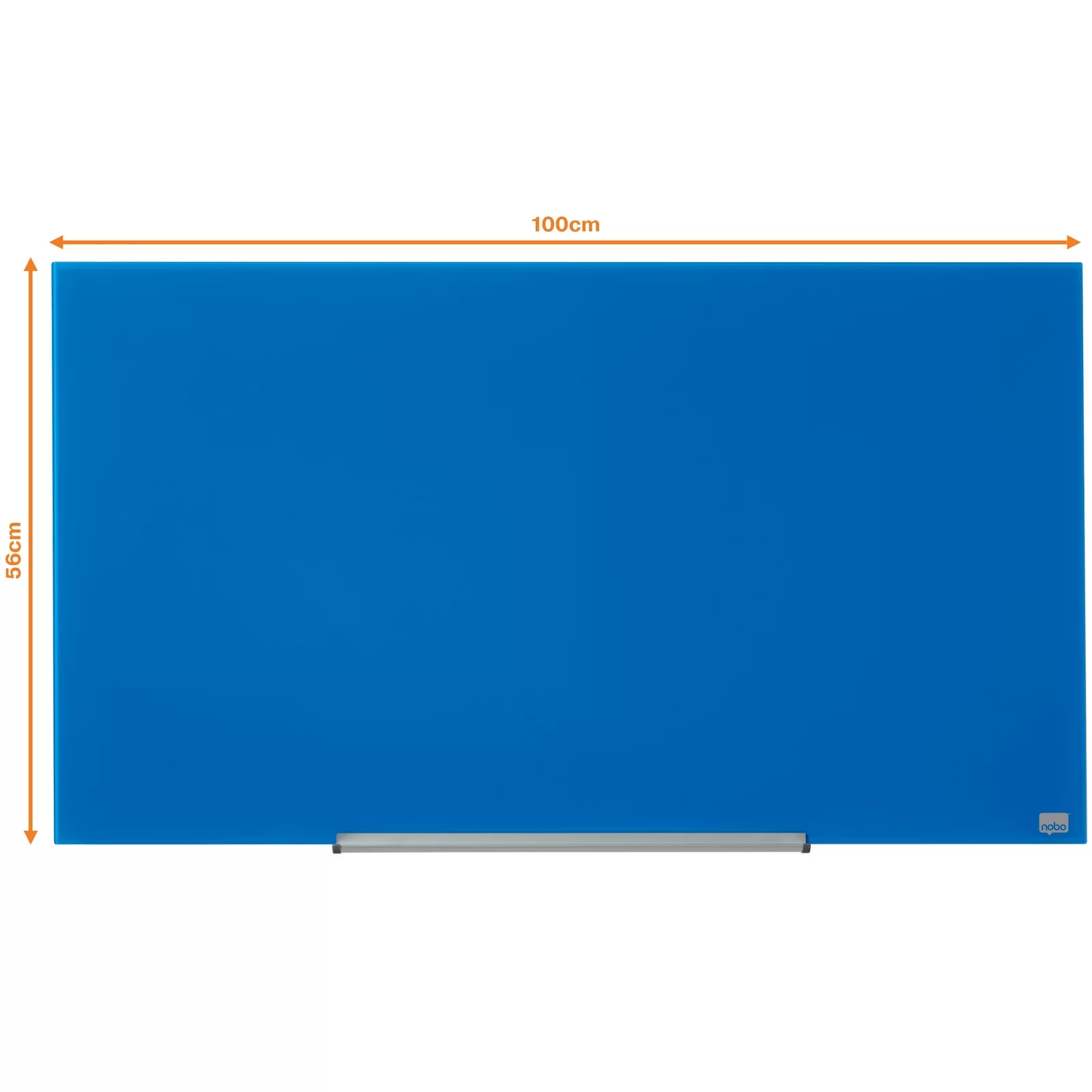 Tabla conferinta din sticla NOBO Pro 100x56cm albastra