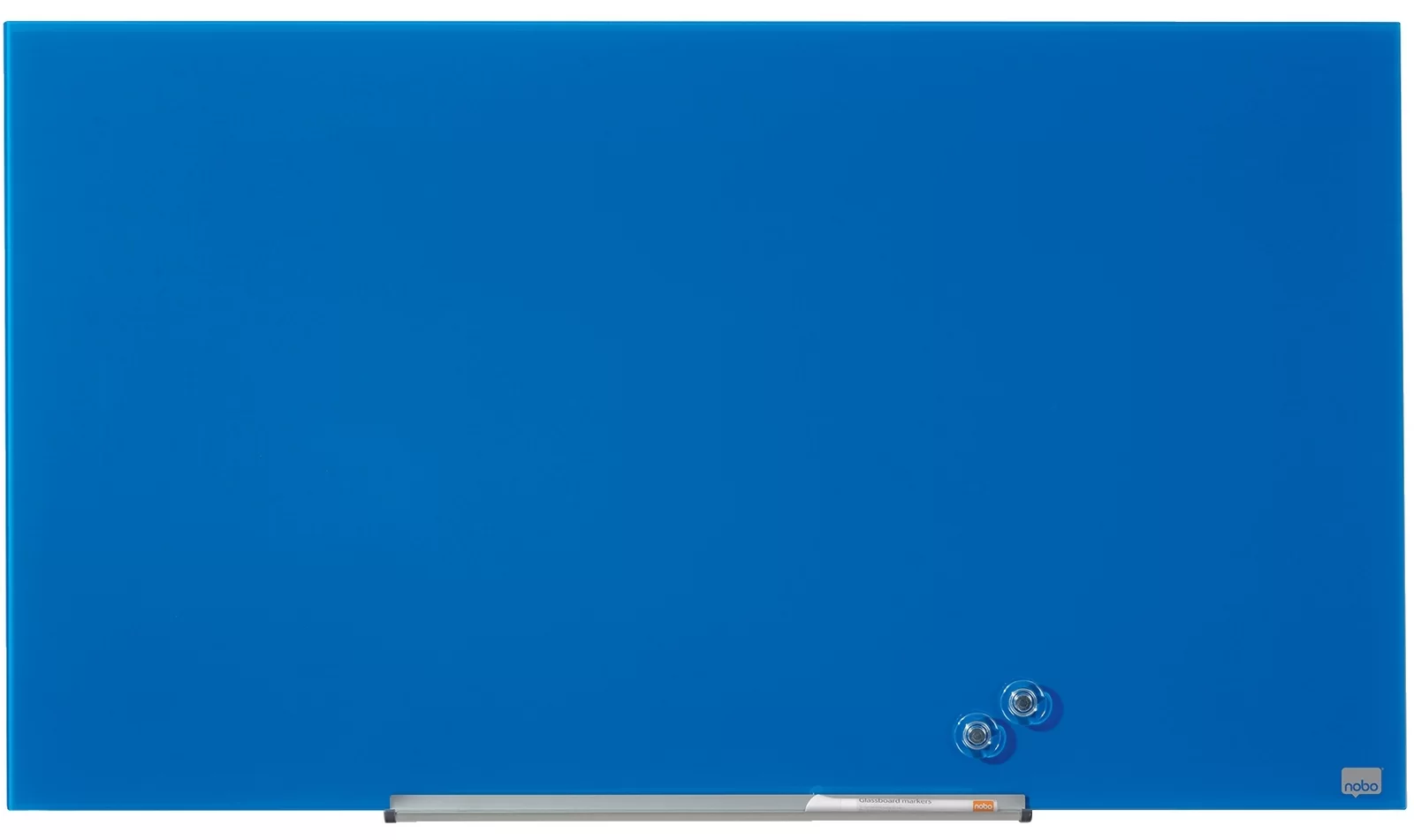 Tabla conferinta din sticla NOBO Pro 100x56cm albastra